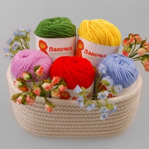 Лапочка ANNIKA, 50 г / 150 м,  акрил 80% хлопок 20% (уп. 10 шт.)